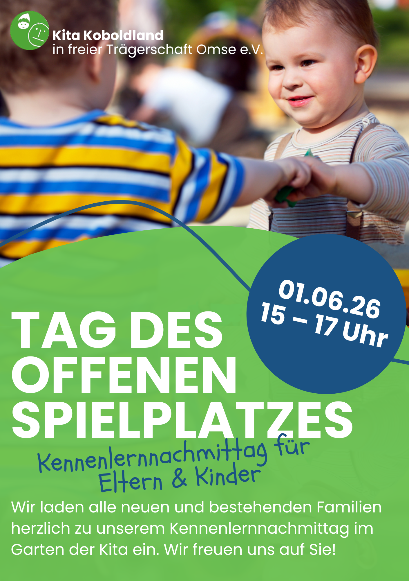 Flyer Tag des offenen Spielplatzes